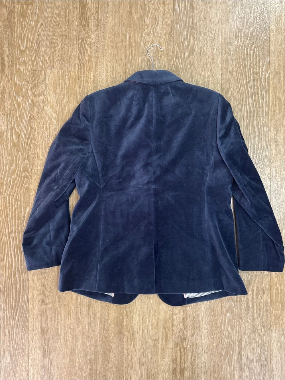 J. Crew Parke Velvet Midnight Blue Blazer Suit Jacket size 14